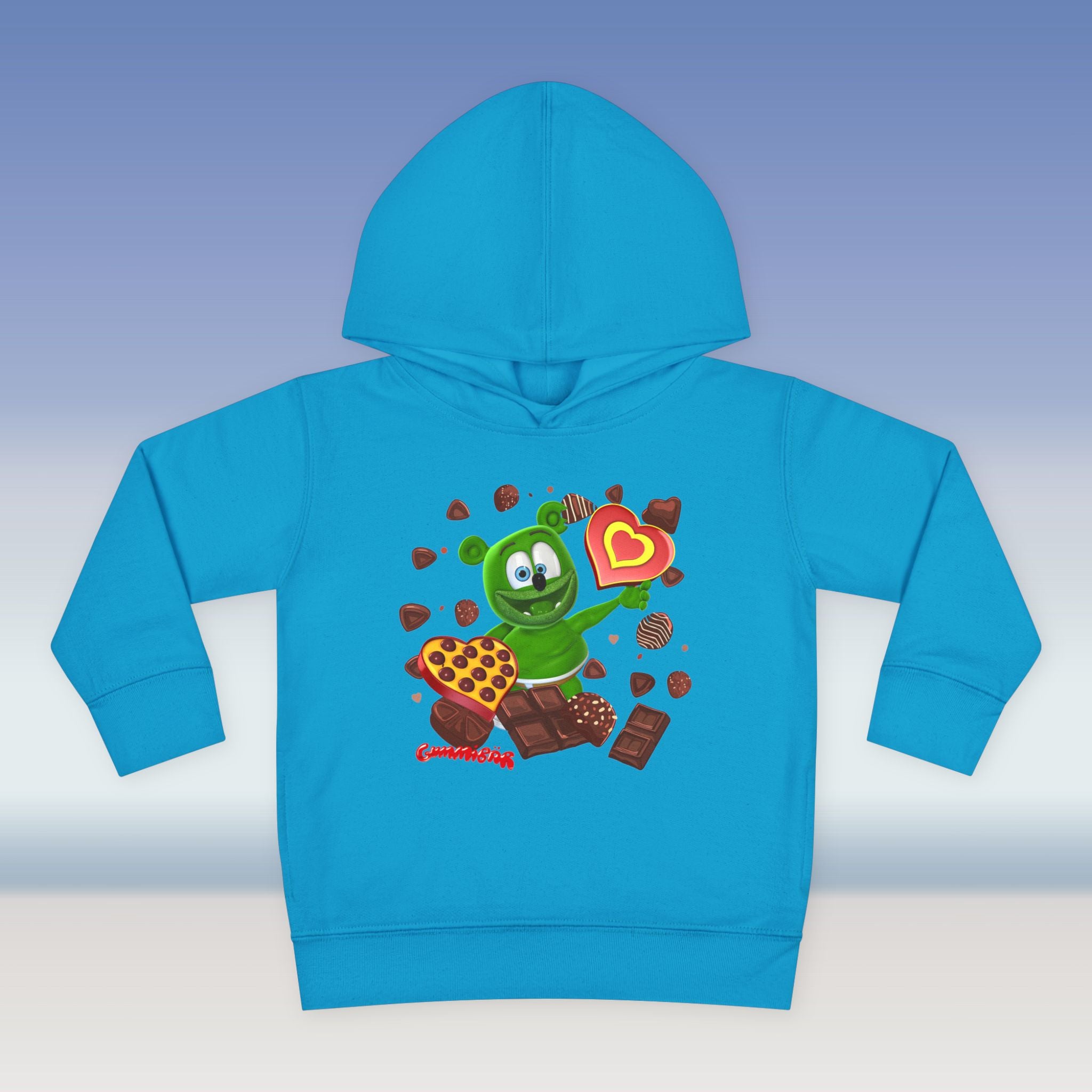Toddler Fleece Hoodie, Gummy Bear Valentine's Day Celebration, Cute Kids Sweatshirt, Love Theme Pullover, Toddler Clothes, Children's