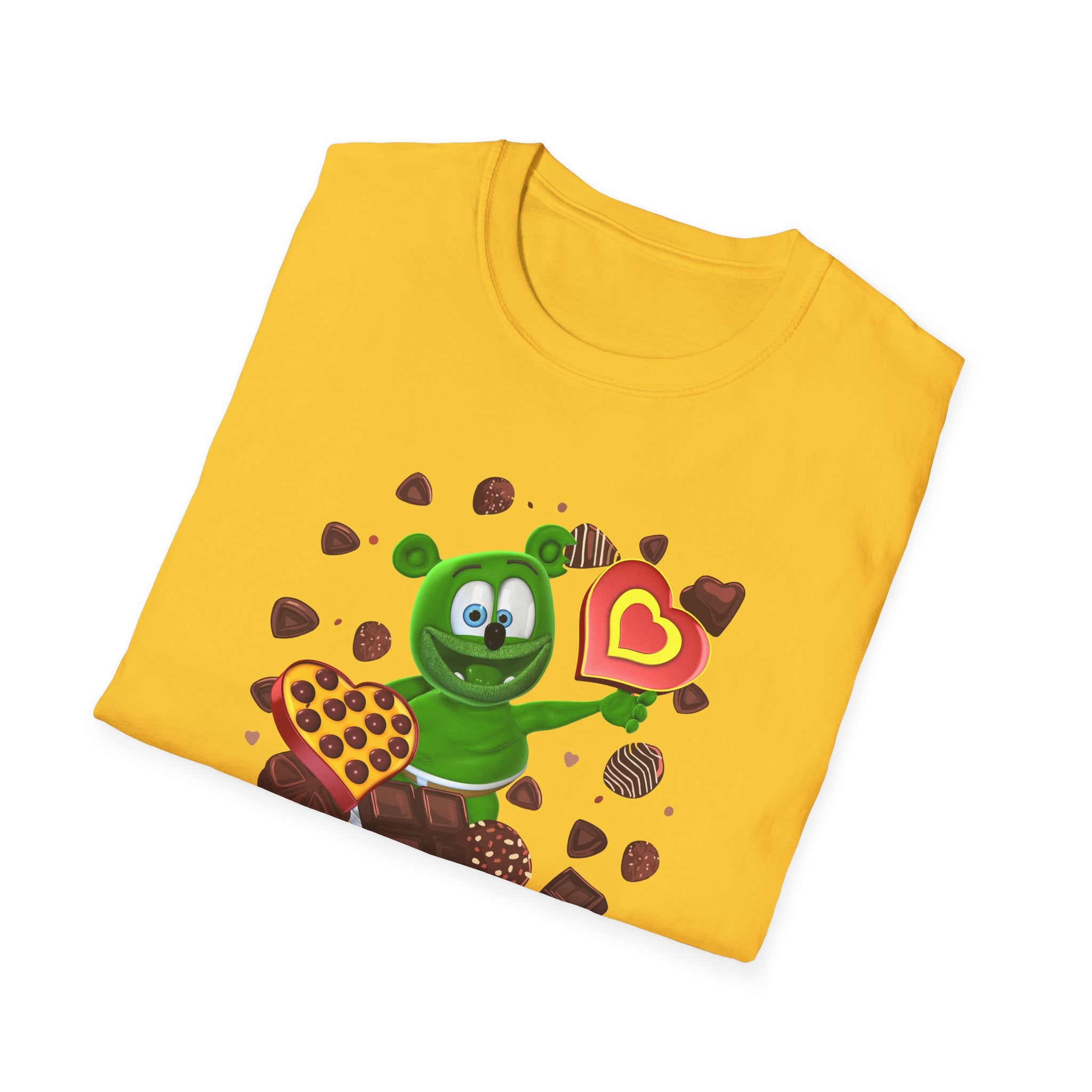 Valentine's Day Gummy Bear Adult Unisex Softstyle T-Shirt - Chocolate Lover, Valentine's Gift, Cute Tee, Holiday Shirt, Sweetheart Top