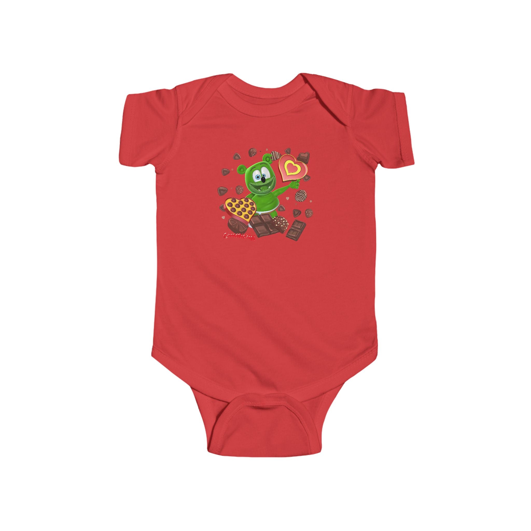 Infant Bodysuit, Gummy Bear Valentine's Day Love Baby Outfit, Cute Baby Romper, Newborn Gift, Baby Shower Present, Funny Baby Clothes