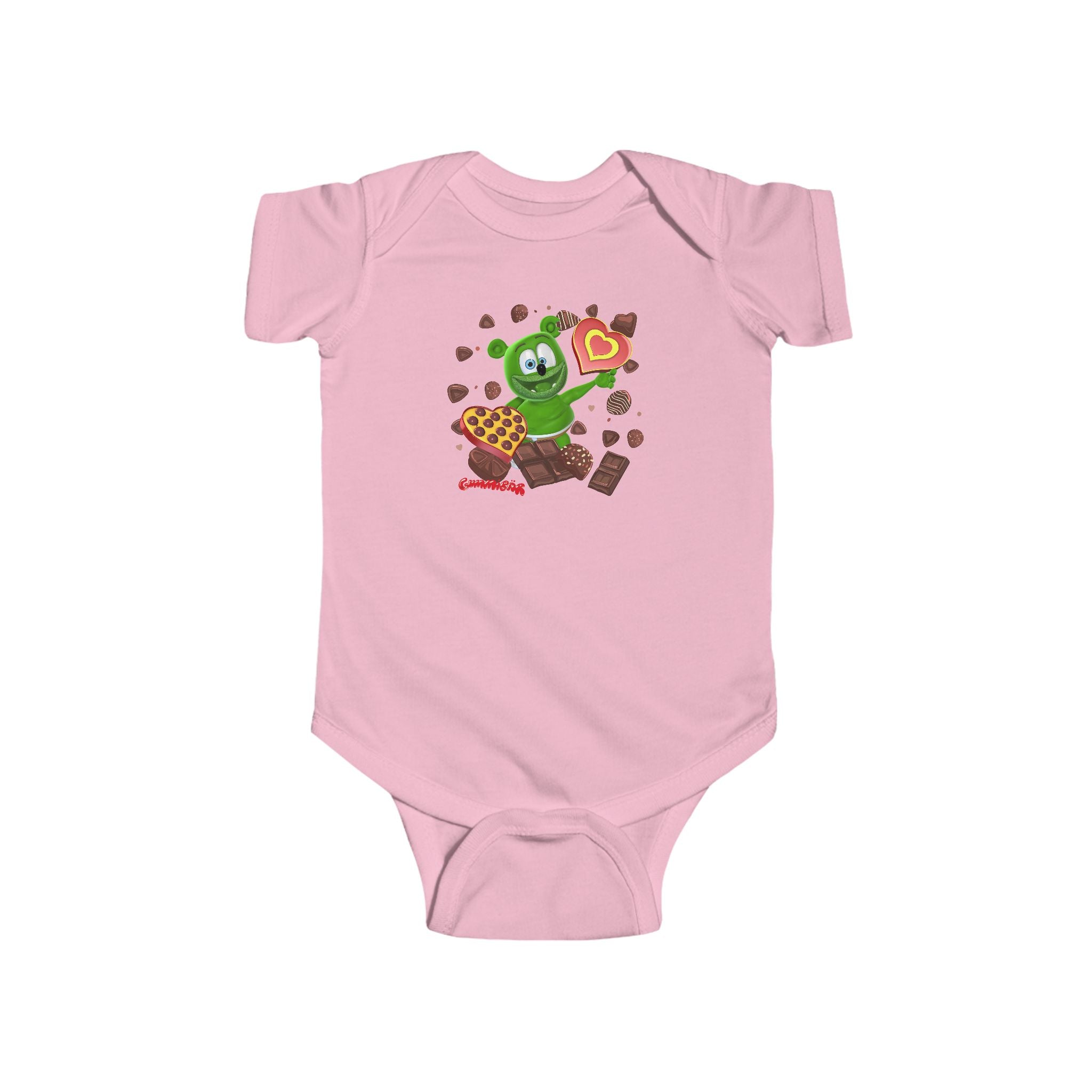 Infant Bodysuit, Gummy Bear Valentine's Day Love Baby Outfit, Cute Baby Romper, Newborn Gift, Baby Shower Present, Funny Baby Clothes