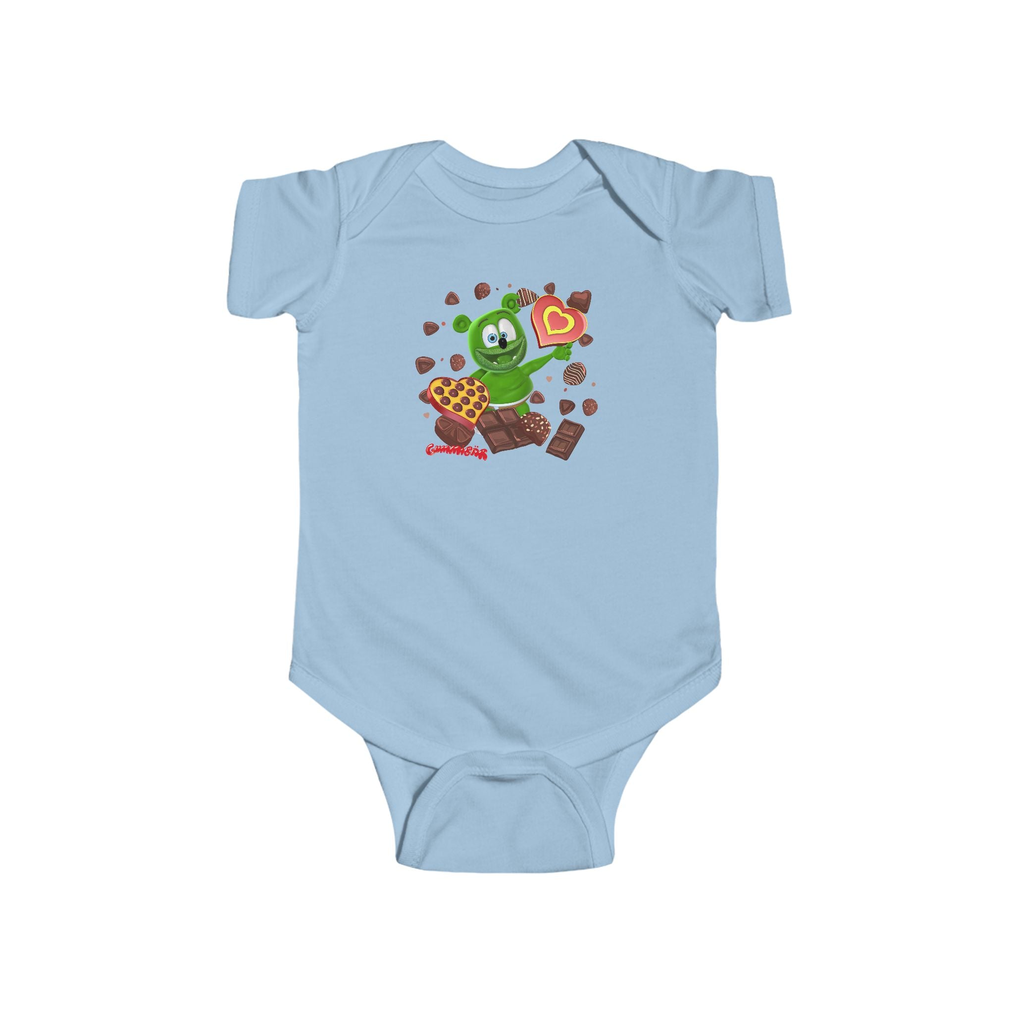Infant Bodysuit, Gummy Bear Valentine's Day Love Baby Outfit, Cute Baby Romper, Newborn Gift, Baby Shower Present, Funny Baby Clothes
