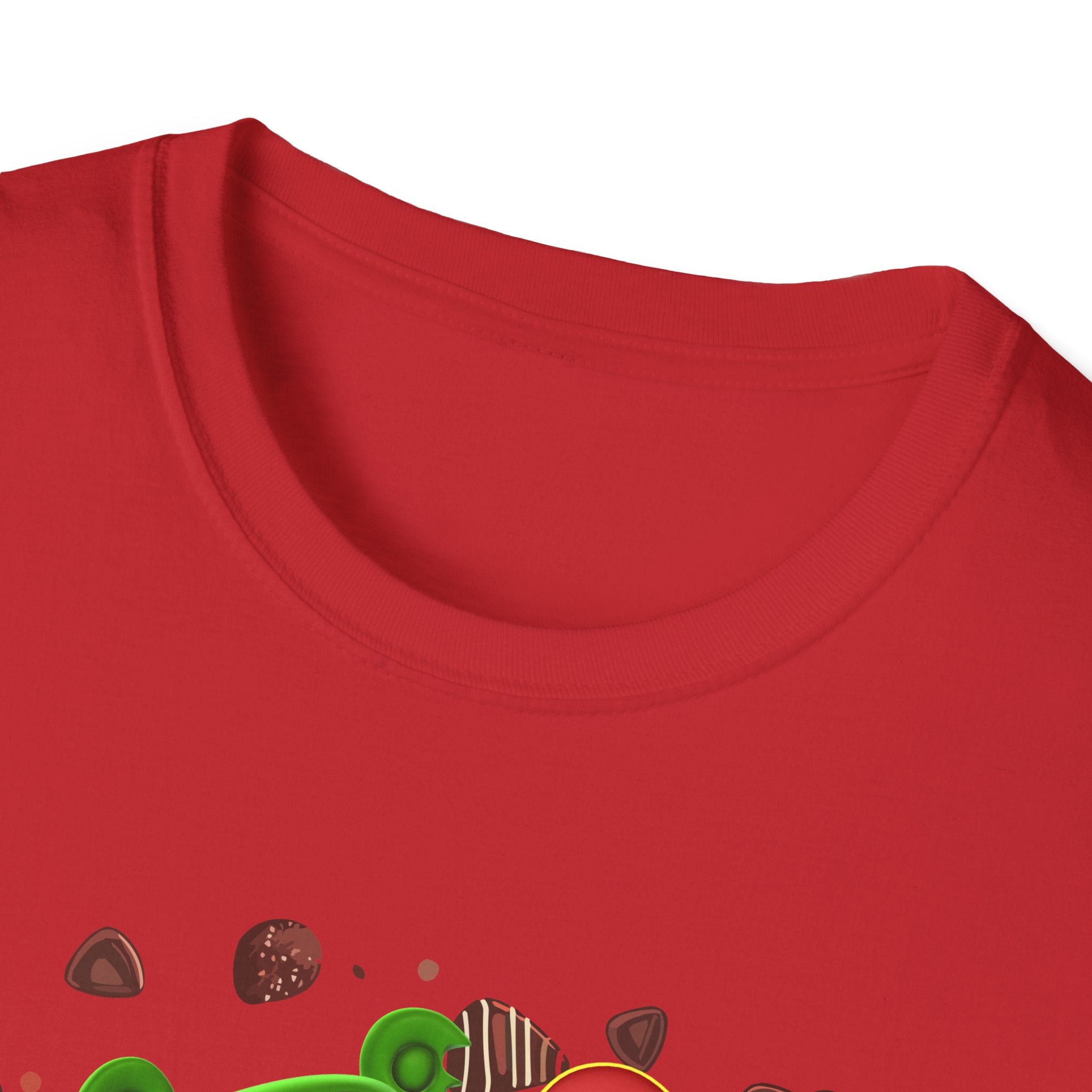 Valentine's Day Gummy Bear Adult Unisex Softstyle T-Shirt - Chocolate Lover, Valentine's Gift, Cute Tee, Holiday Shirt, Sweetheart Top