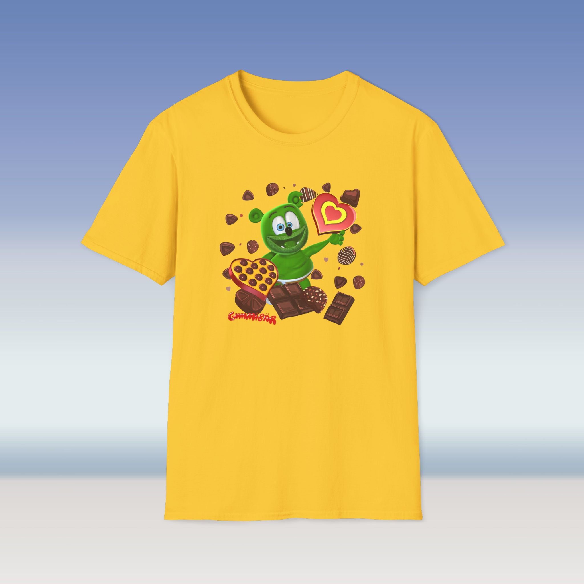 Valentine's Day Gummy Bear Adult Unisex Softstyle T-Shirt - Chocolate Lover, Valentine's Gift, Cute Tee, Holiday Shirt, Sweetheart Top