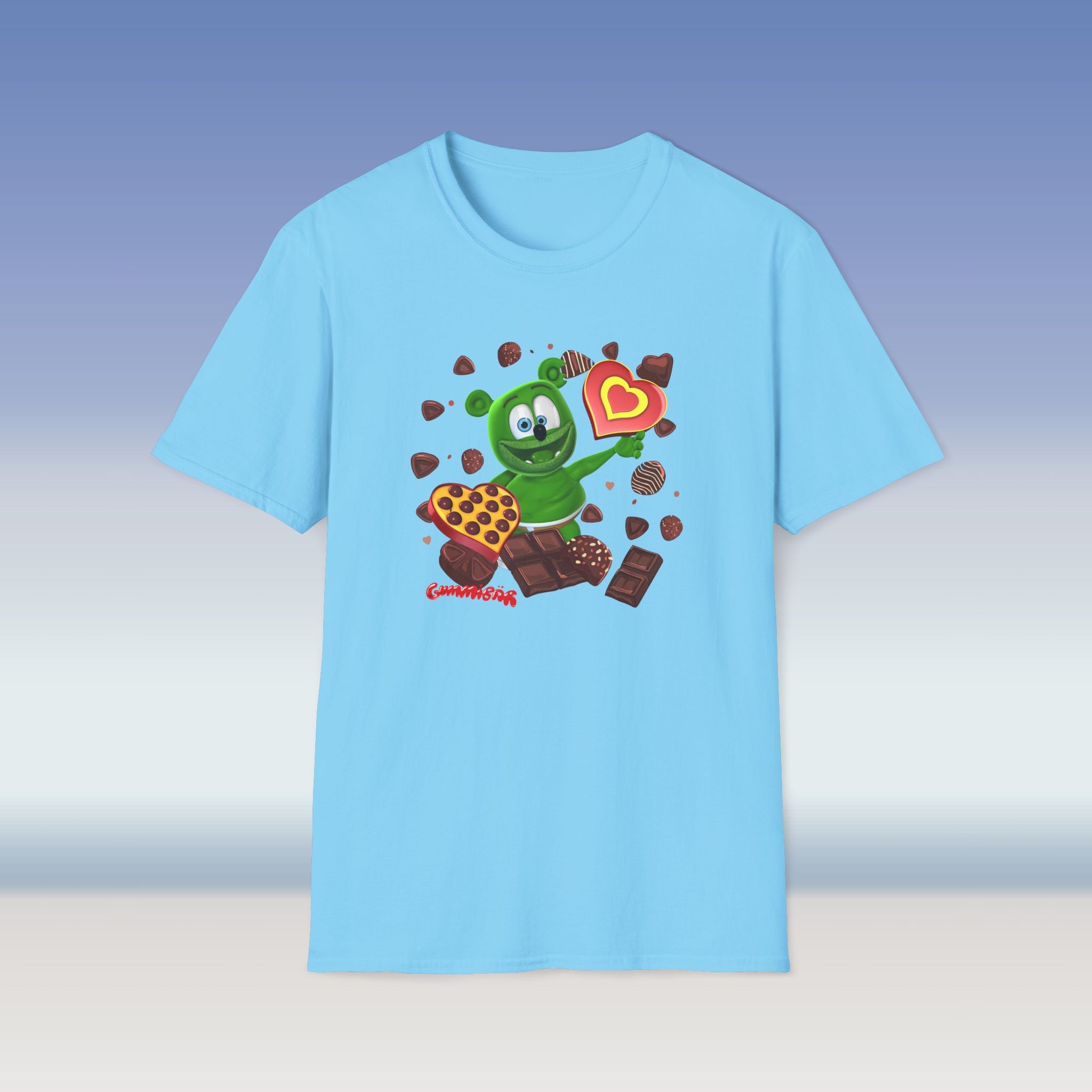 Valentine's Day Gummy Bear Adult Unisex Softstyle T-Shirt - Chocolate Lover, Valentine's Gift, Cute Tee, Holiday Shirt, Sweetheart Top