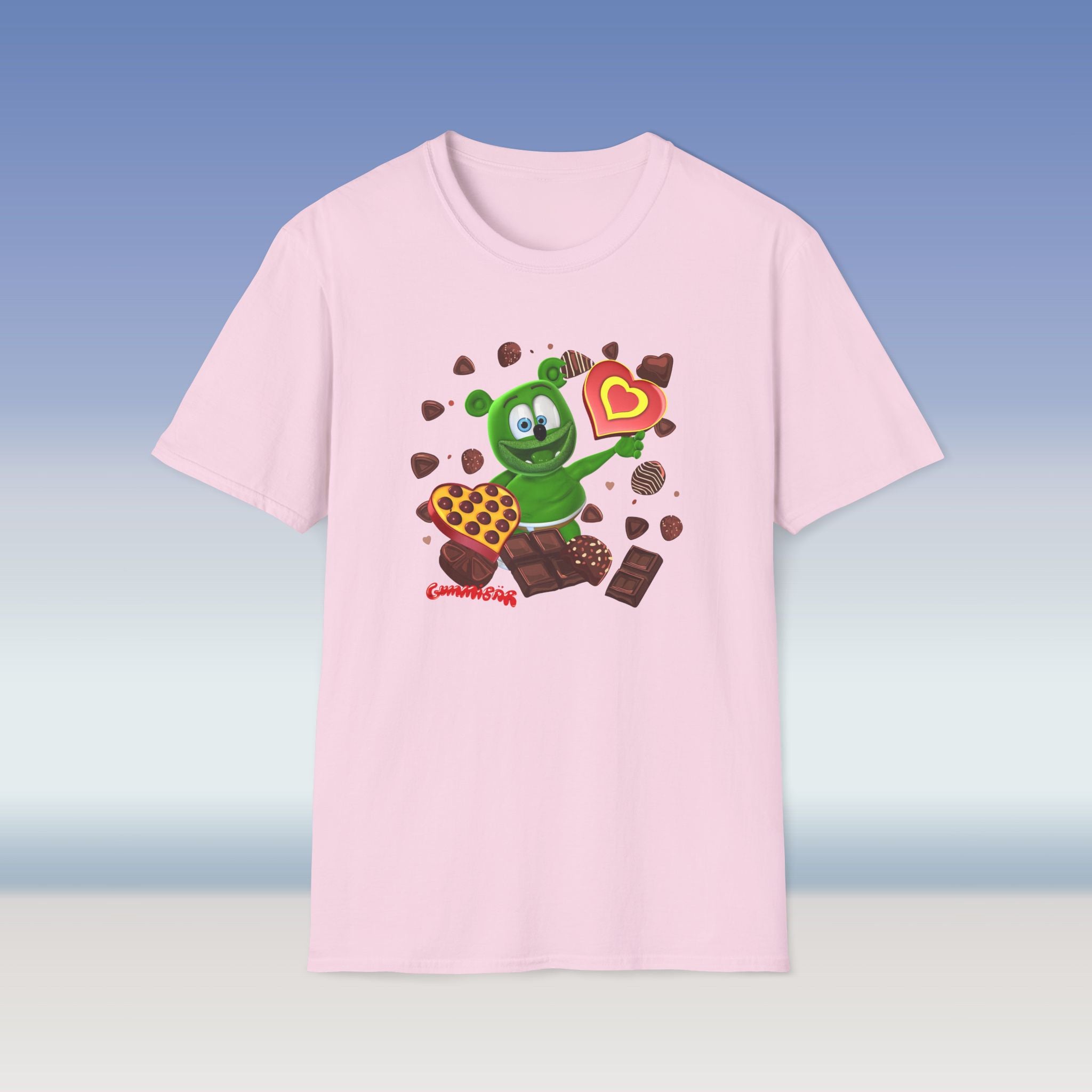 Valentine's Day Gummy Bear Adult Unisex Softstyle T-Shirt - Chocolate Lover, Valentine's Gift, Cute Tee, Holiday Shirt, Sweetheart Top