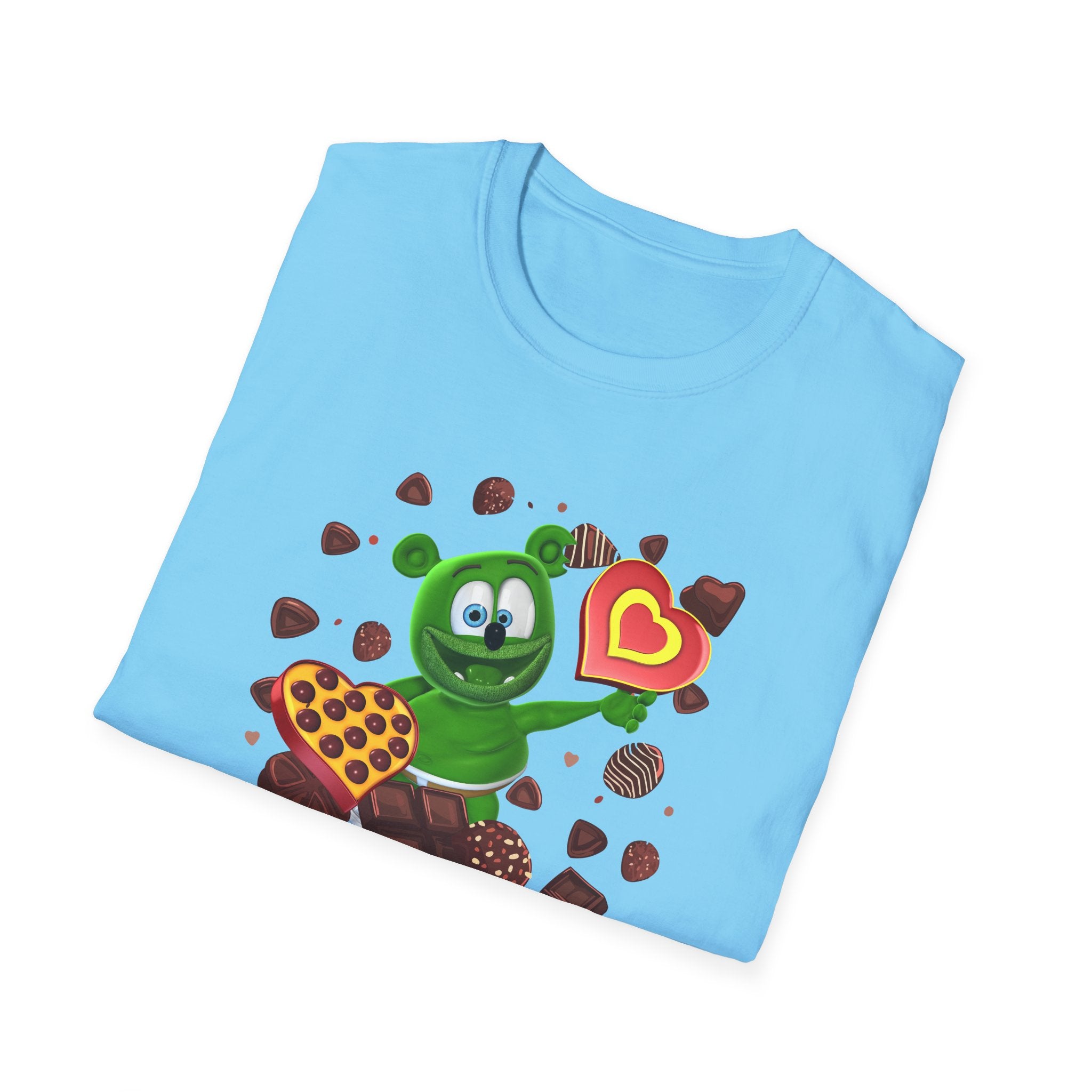 Valentine's Day Gummy Bear Adult Unisex Softstyle T-Shirt - Chocolate Lover, Valentine's Gift, Cute Tee, Holiday Shirt, Sweetheart Top
