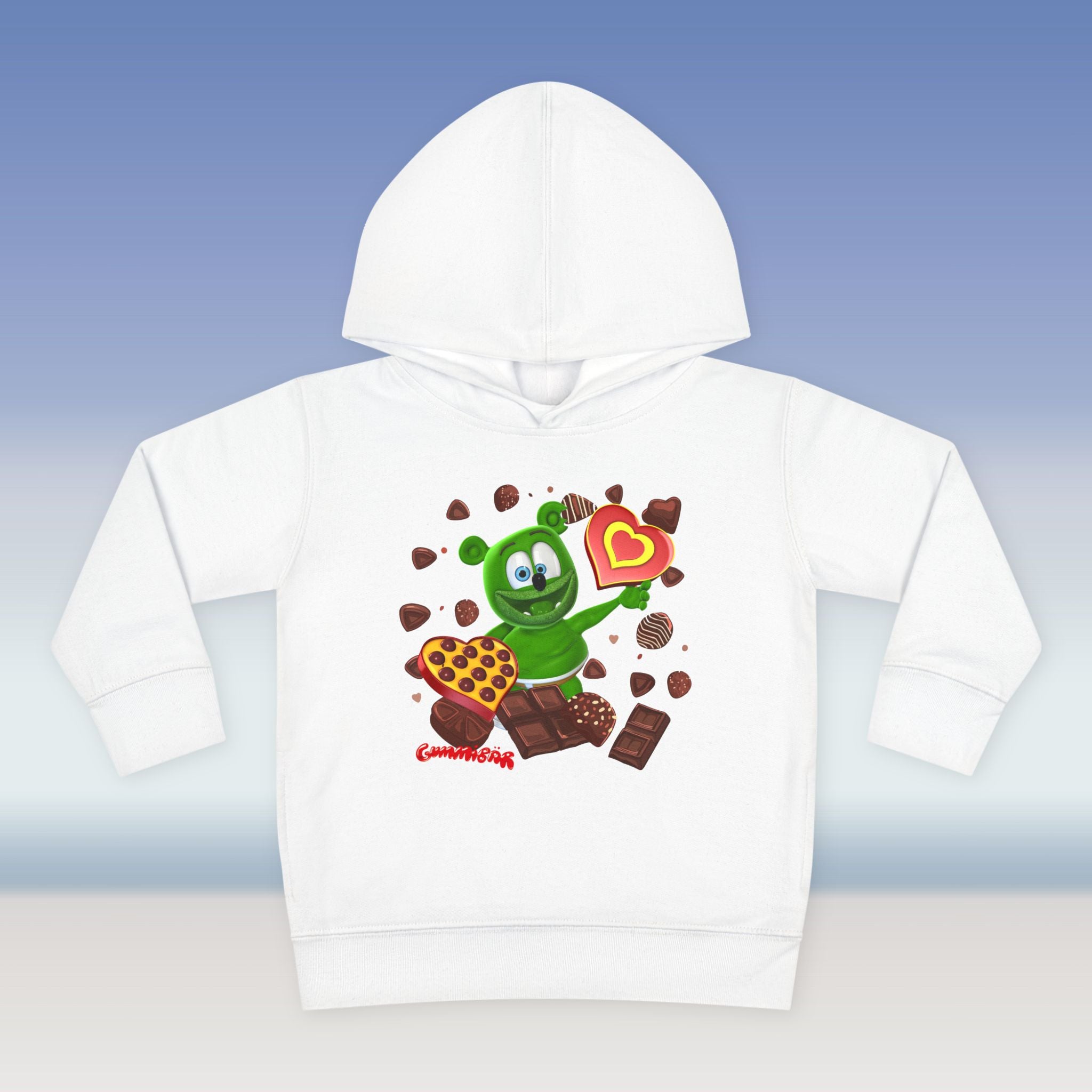 Toddler Fleece Hoodie, Gummy Bear Valentine's Day Celebration, Cute Kids Sweatshirt, Love Theme Pullover, Toddler Clothes, Children's