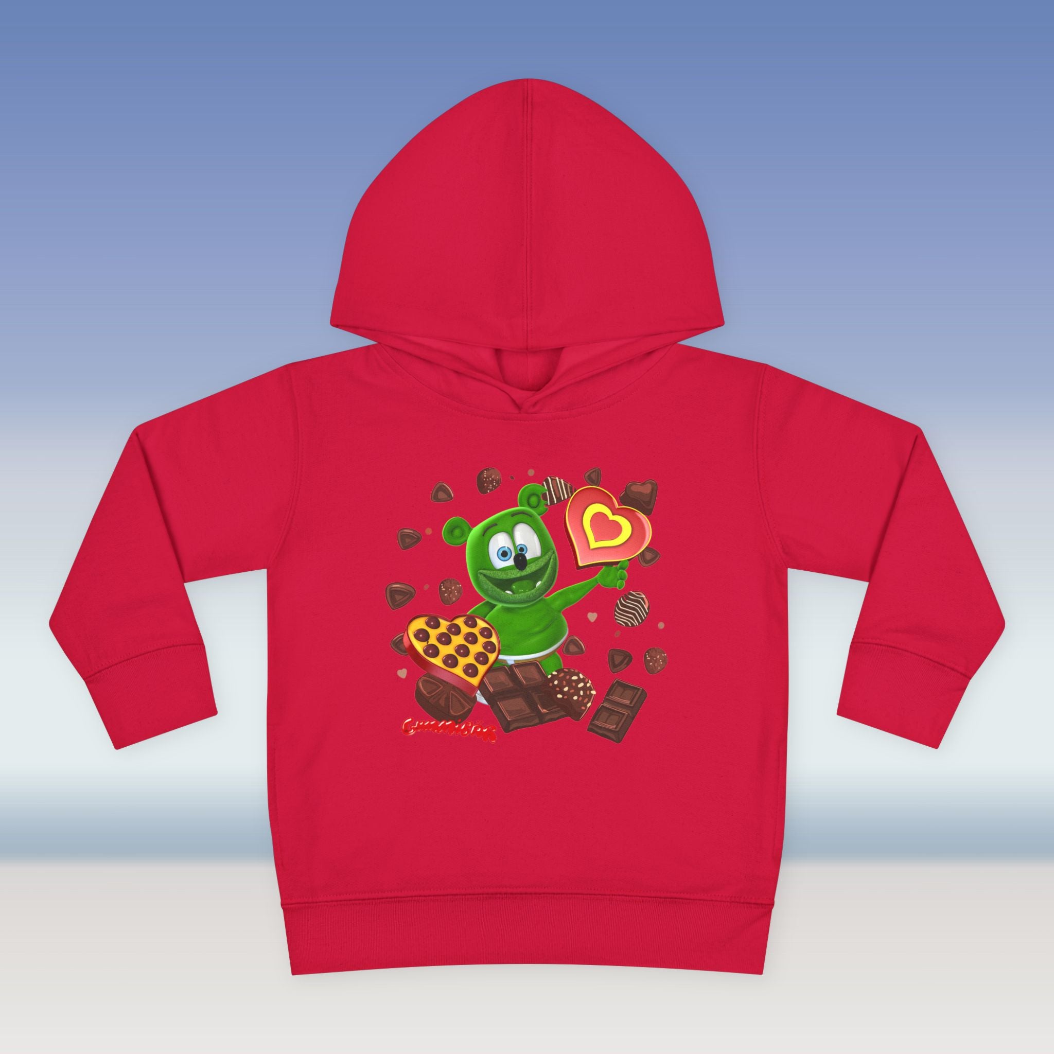 Toddler Fleece Hoodie, Gummy Bear Valentine's Day Celebration, Cute Kids Sweatshirt, Love Theme Pullover, Toddler Clothes, Children's