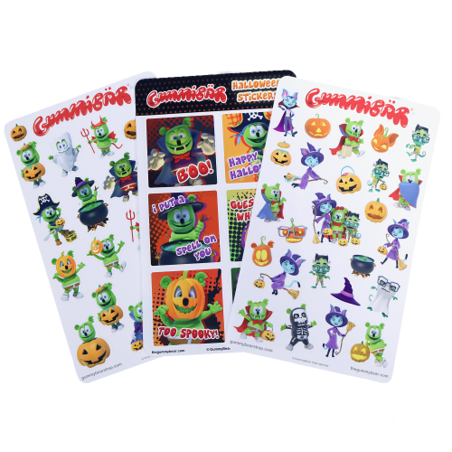 Gummibär (The Gummy Bear) Halloween Sticker Sheet Set