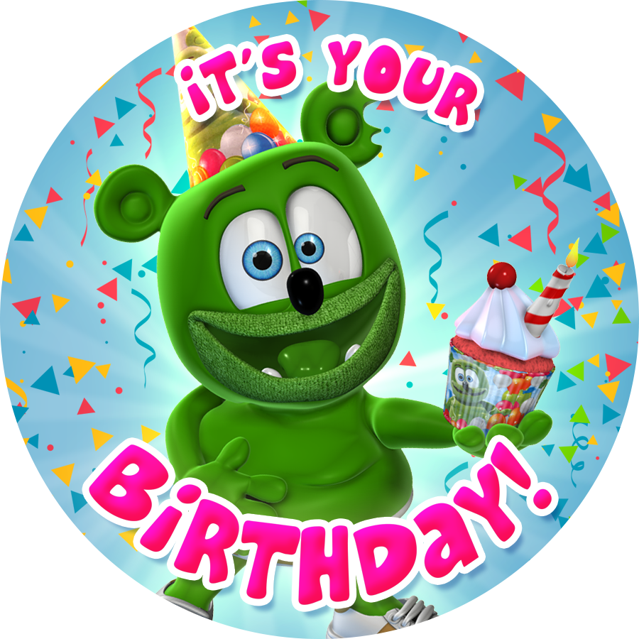 Gummibär (The Gummy Bear) It's Your Birthday! Sticker