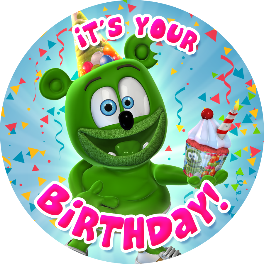 Gummibär (The Gummy Bear) It's Your Birthday! Sticker – GummyBearShop