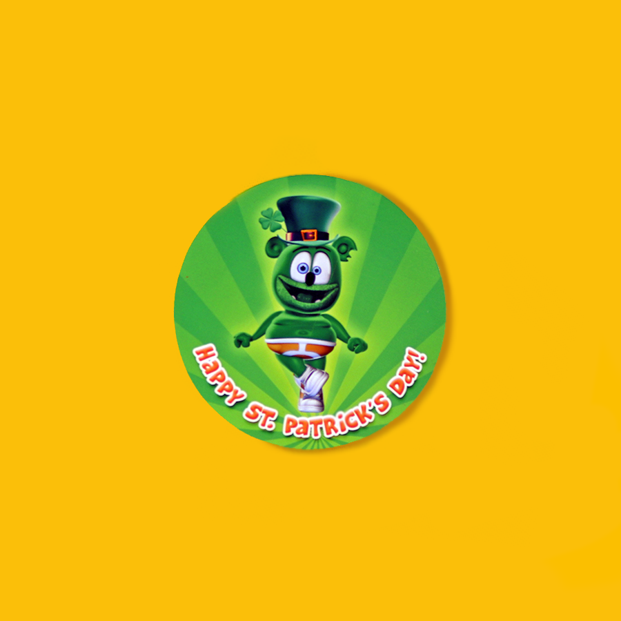 Irish Jig Gummibär (The Gummy Bear) Saint Patrick's Day Sticker