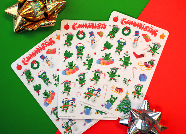 Gummibär (The Gummy Bear) Christmas Sticker Sheets ~ Holiday Season ~ 3 Sheets ~